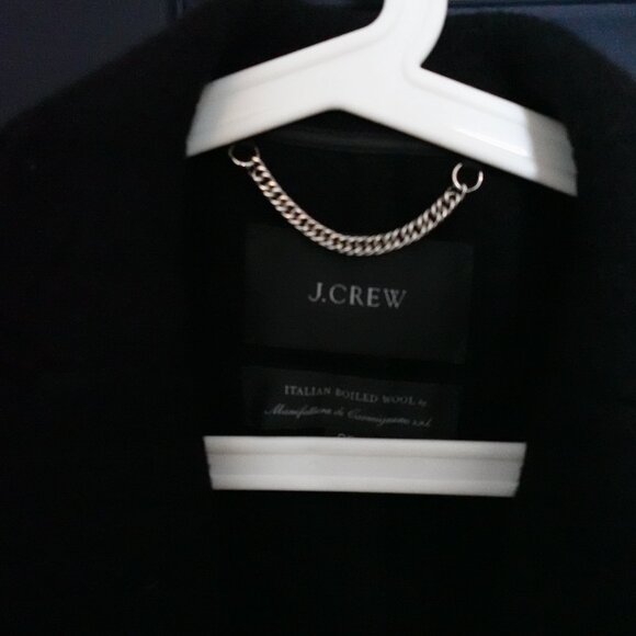 J.Crew Daphne Coat in Italian Boiled Wool Black Size 0P - Picture 3 of 7